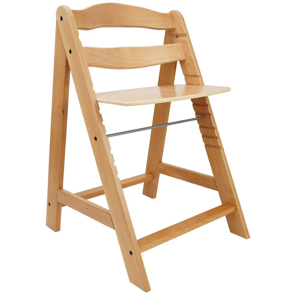 509 Sky Wooden Chair - Natural Beechwood, Adjustable Kids Seat
