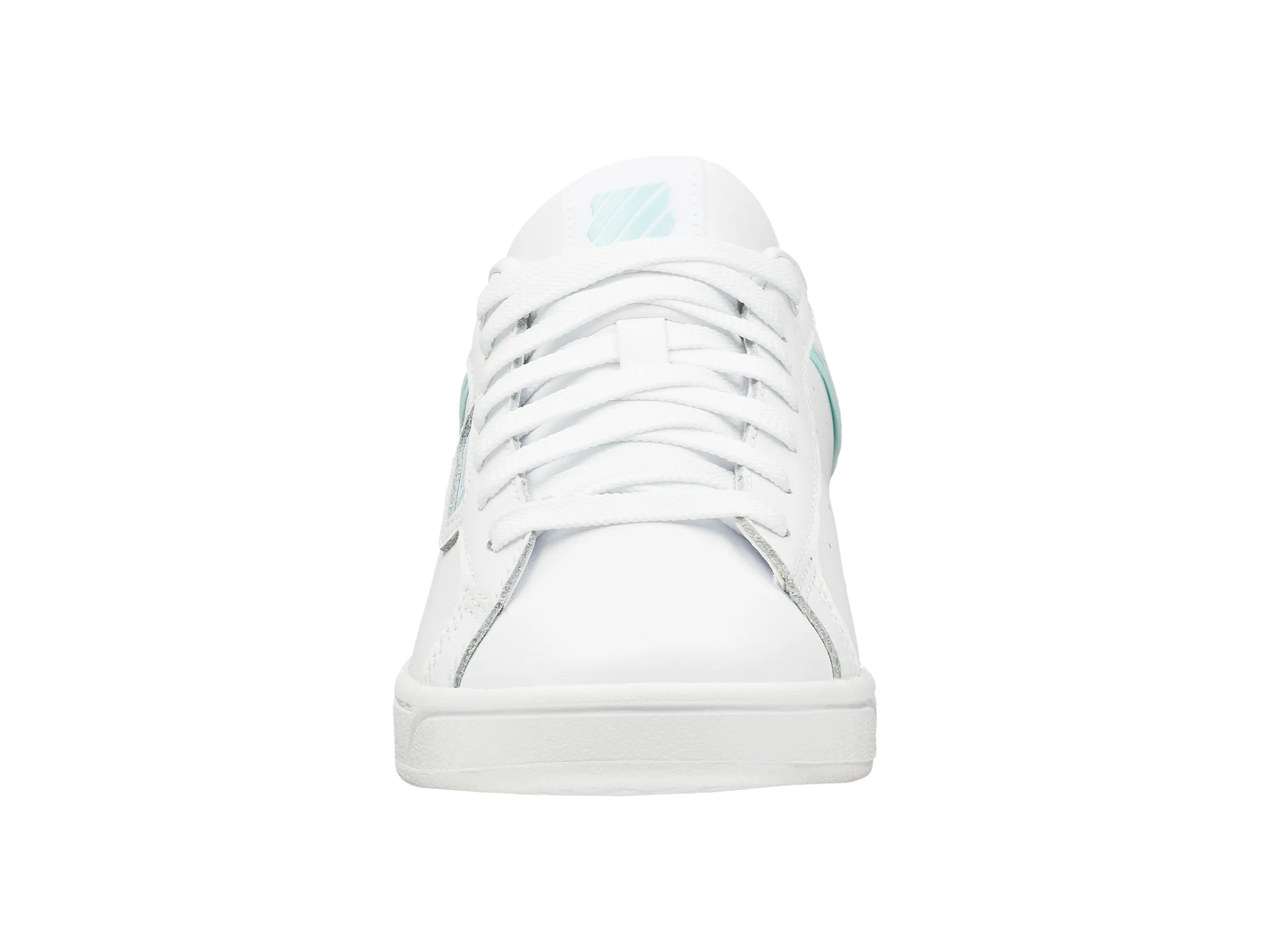96347-124-M | WOMENS CLEAN COURT II CMF | WHITE/ARUBA BLUE/VAPOR BLUE