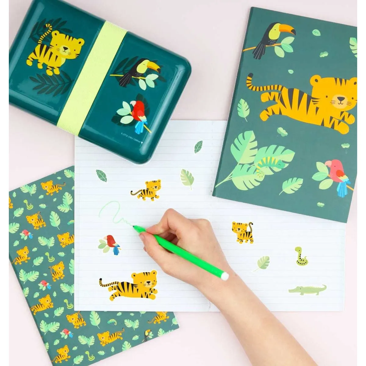 A Little Lovely Company A5 Notebooks Jungle Tiger