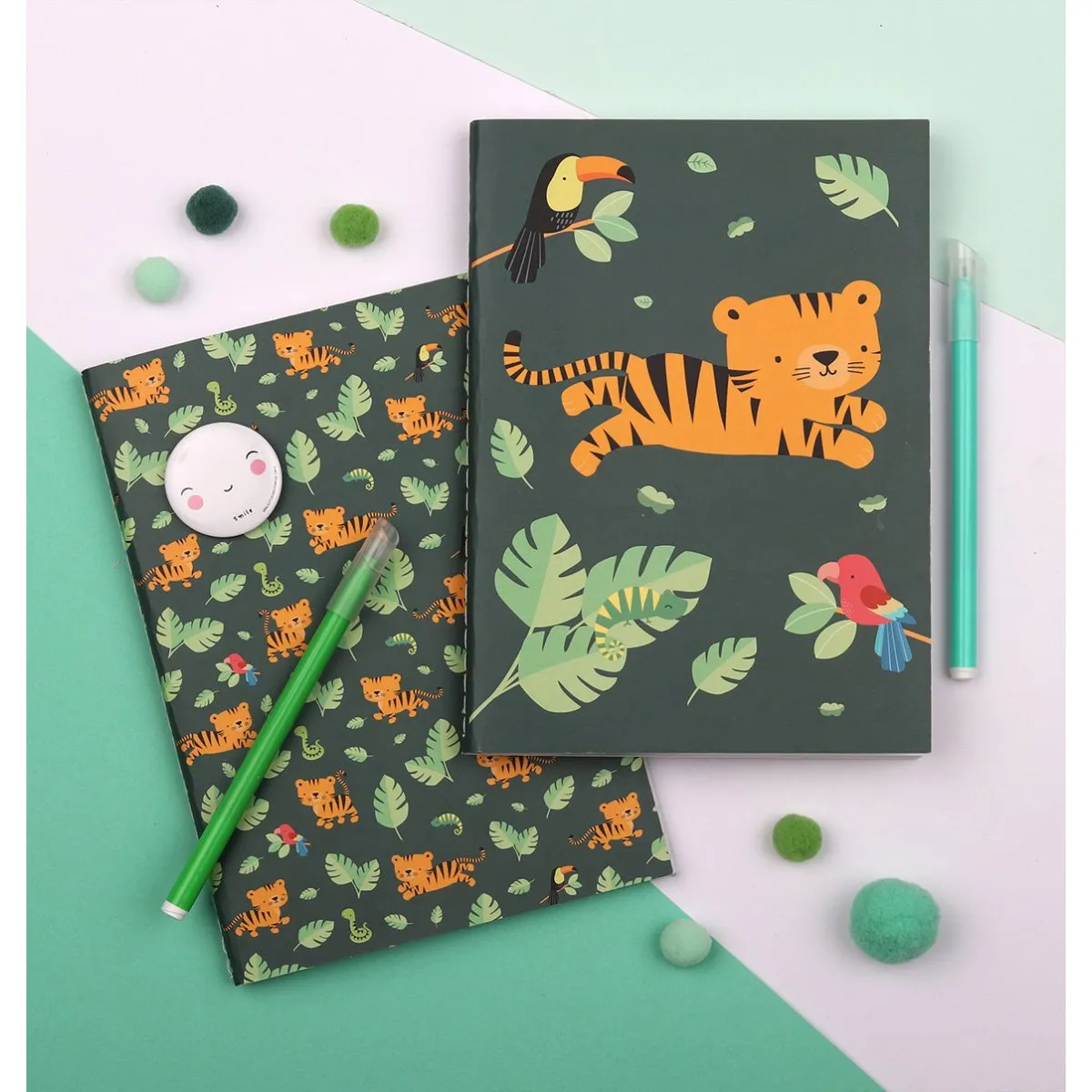 A Little Lovely Company A5 Notebooks Jungle Tiger