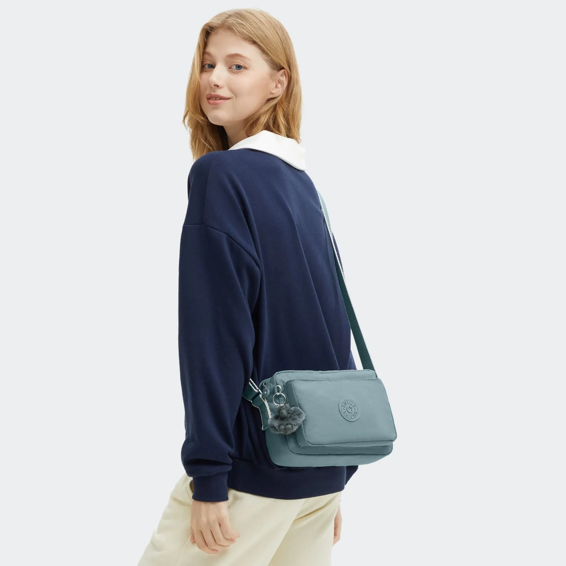 ABANU M Versatile Medium Crossbody with Adjustable Shoulder Strap - Relaxed Grey (blue)