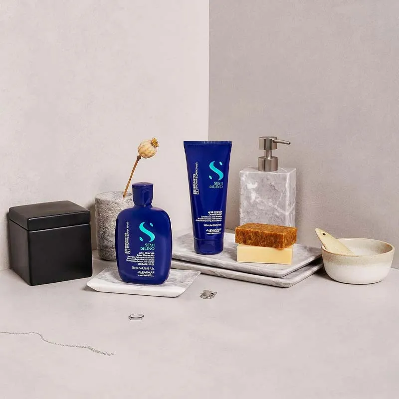 Alfaparf Semi Di Lino Brunette Anti-Orange Conditioner For Brown & Dark Hair
