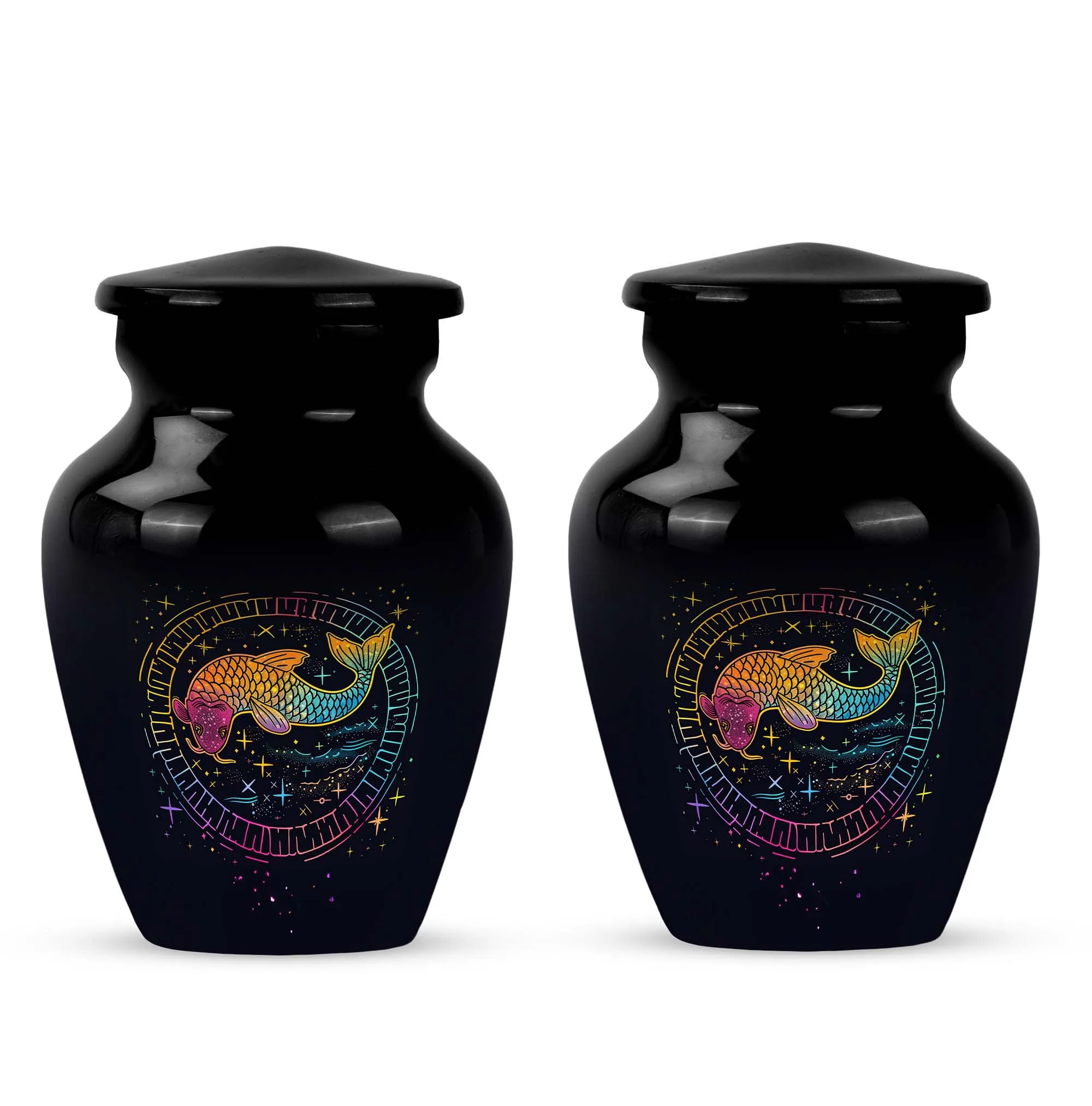 Aquatic Eternity - Fish Themed Cremation Urn for Ladies