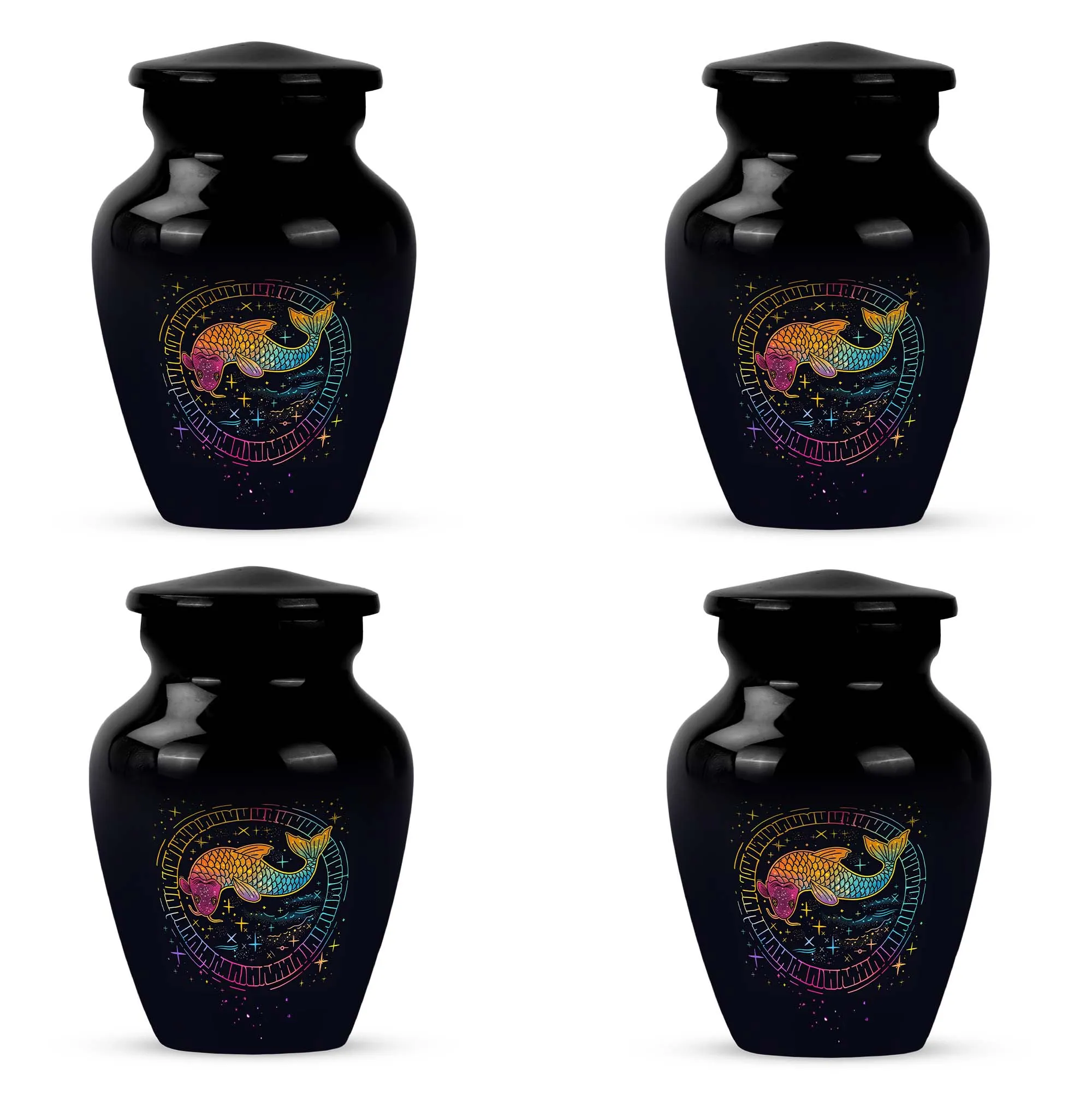 Aquatic Eternity - Fish Themed Cremation Urn for Ladies