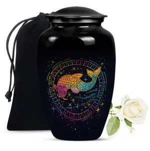 Aquatic Eternity - Fish Themed Cremation Urn for Ladies
