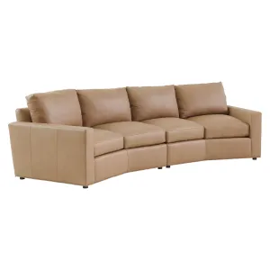 Ashbury Leather Sectional - Canyon