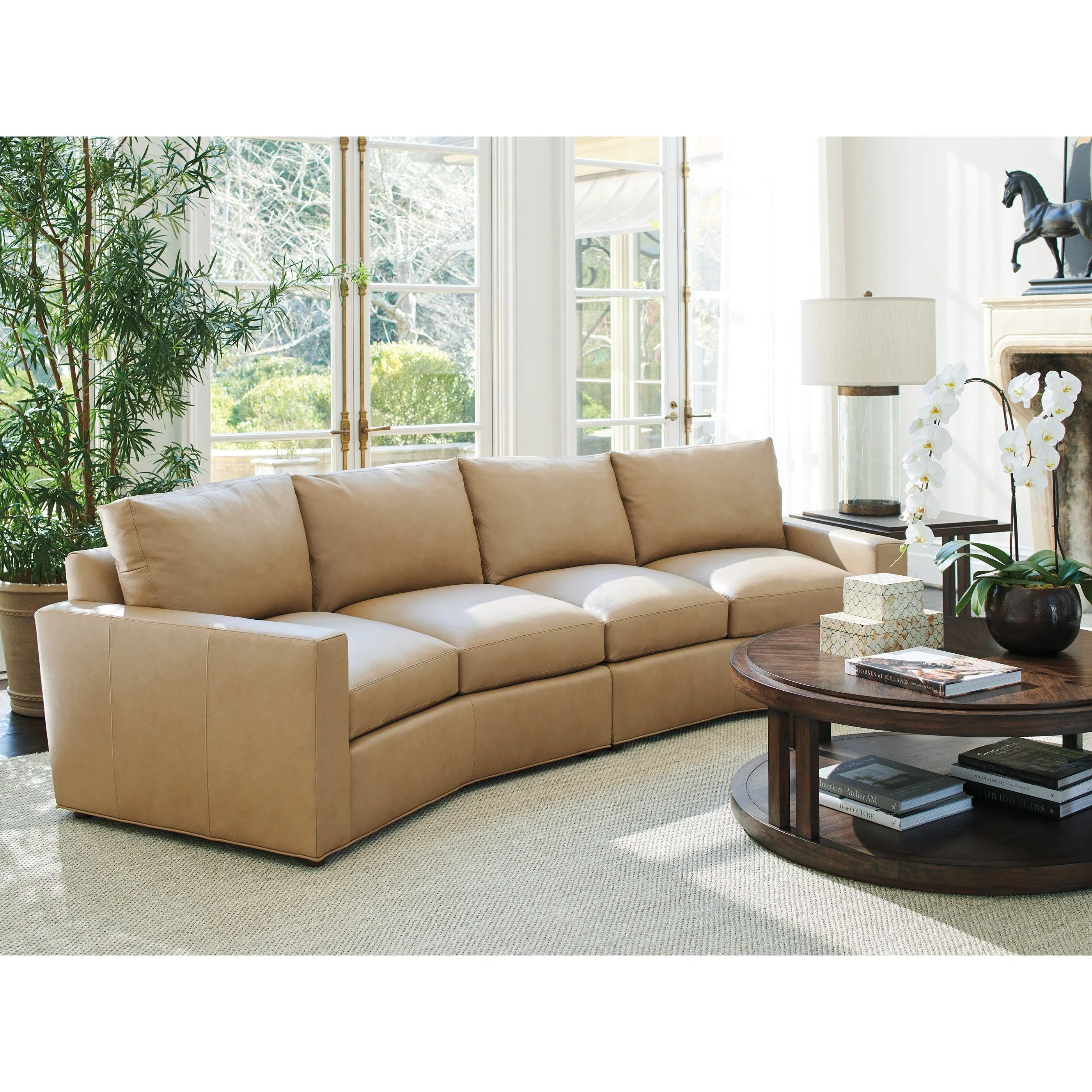 Ashbury Leather Sectional - Canyon