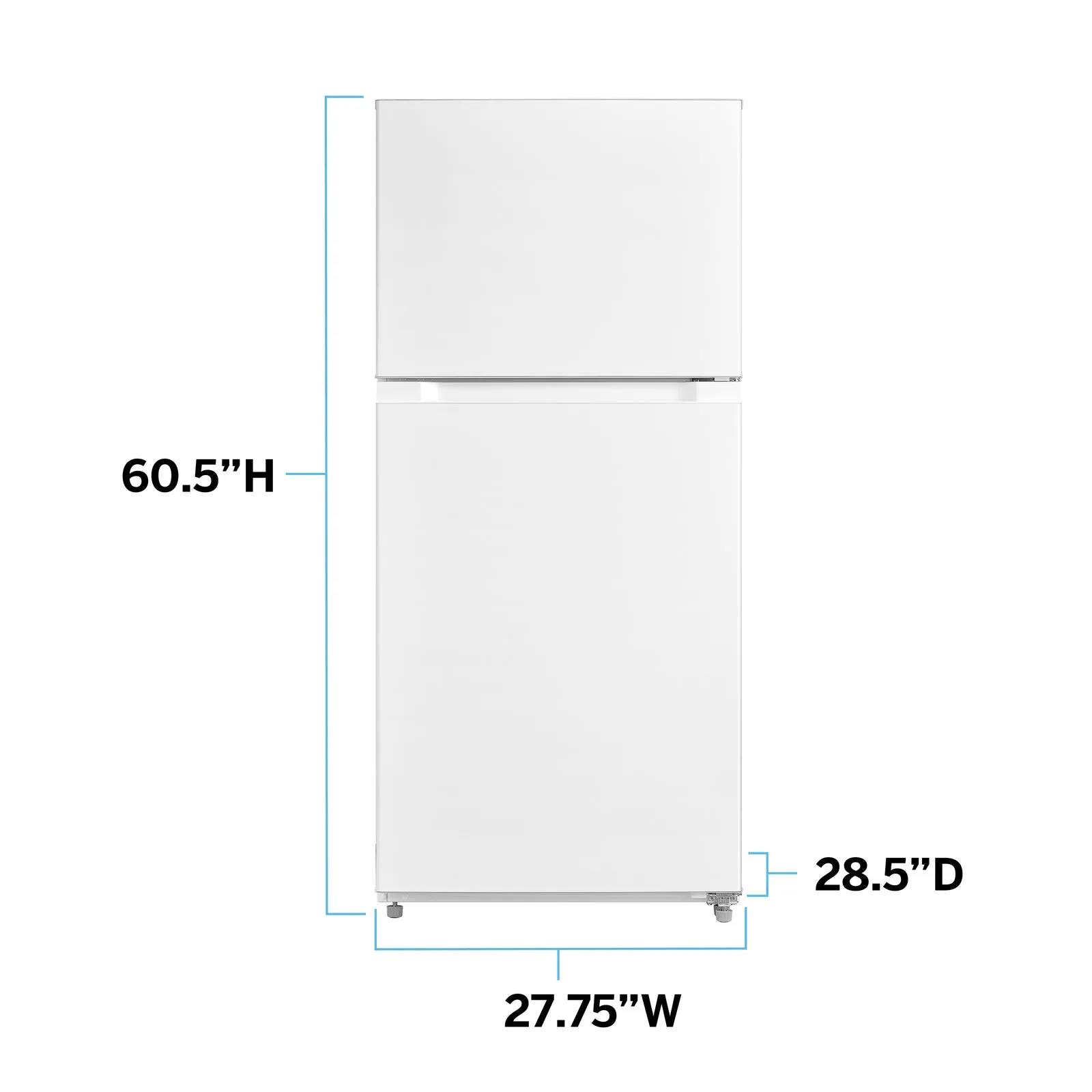 Avanti FF14D0W4 Avanti Frost Free Top Freezer Refrigerator - White / 14 Cu. Ft.