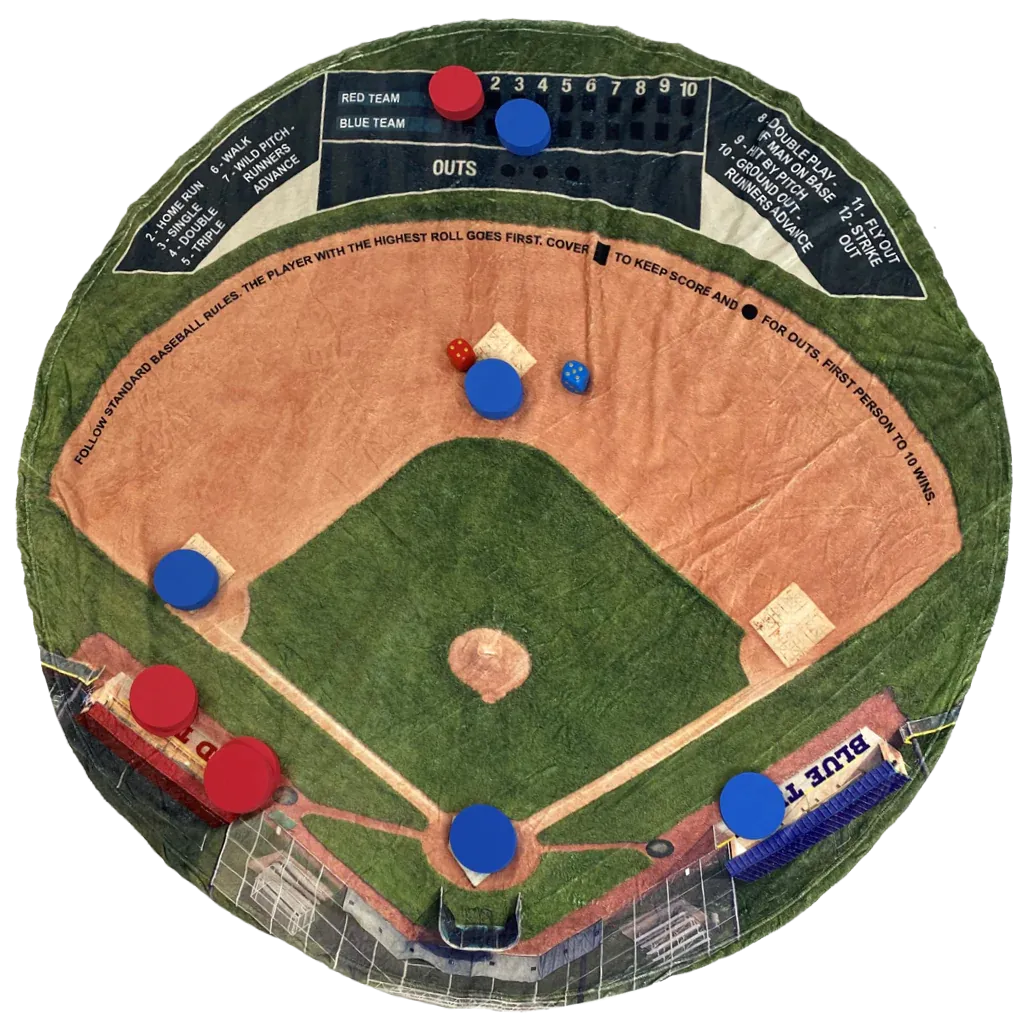 Baseball Round Game Blanket