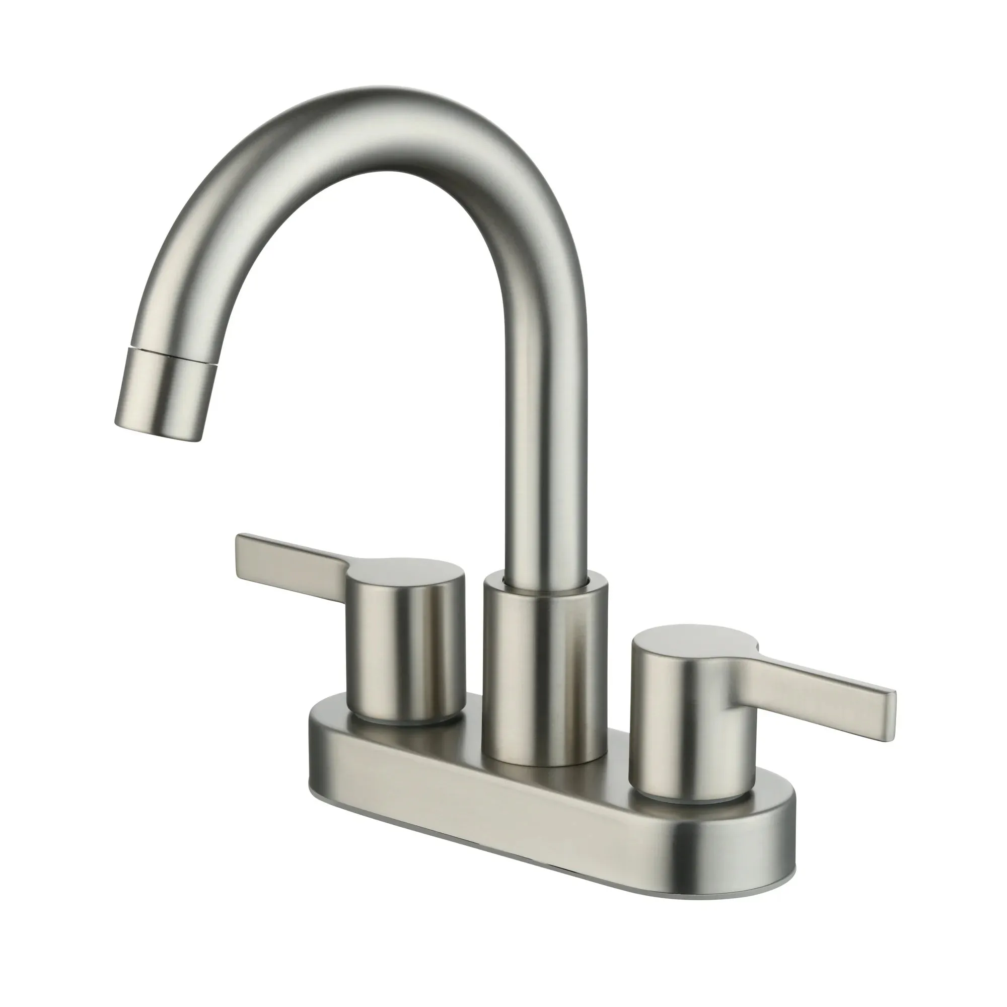 Better Homes & Gardens BH65097026121AA Clean Modern 4" Centerset Bathroom Faucet in Satin Nickel