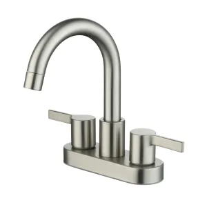 Better Homes & Gardens BH65097026121AA Clean Modern 4" Centerset Bathroom Faucet in Satin Nickel