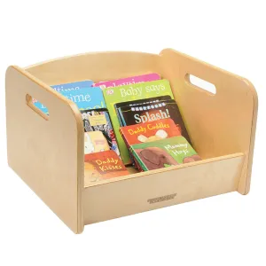 Birch Floor Book Browser | Eco-Friendly Wooden Classroom Storage
