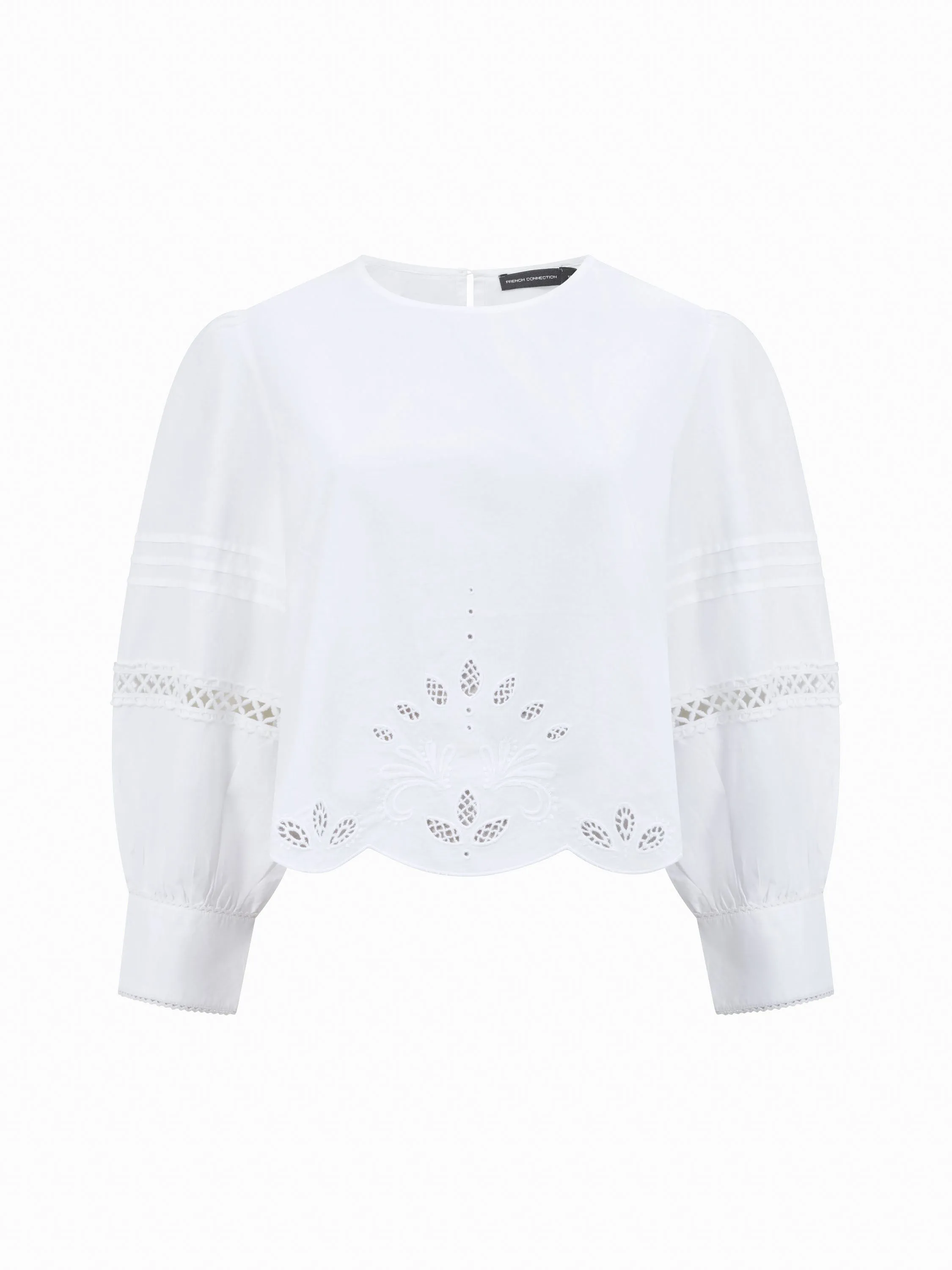 Broderie Border Top