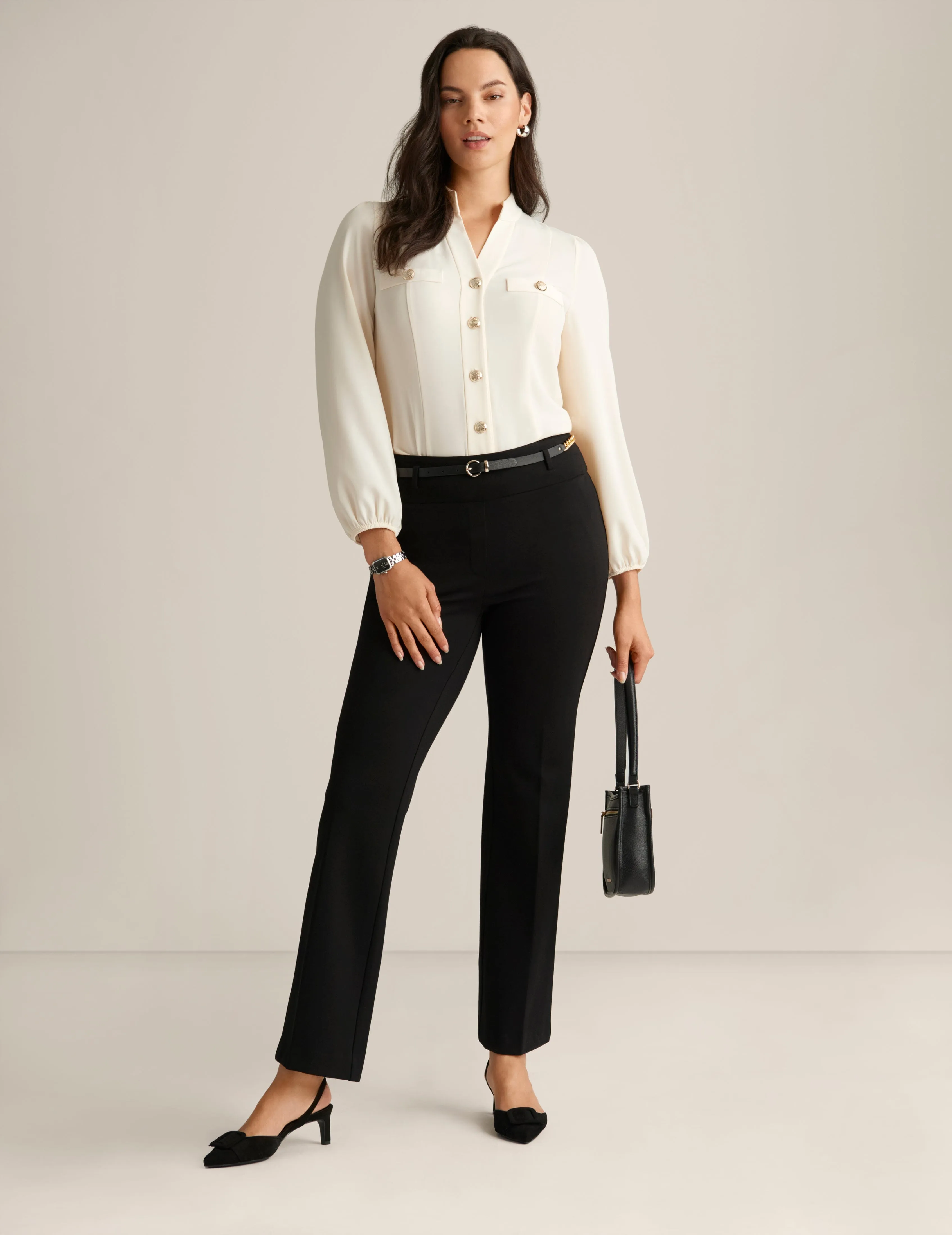 Button Front Blouse  - Sale