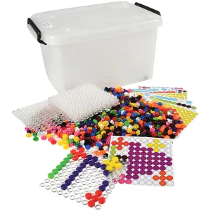 Buttons 'N Boards Sorting and Pattern Activity Set | 1,010 Buttons with 10 Boards and Storage
