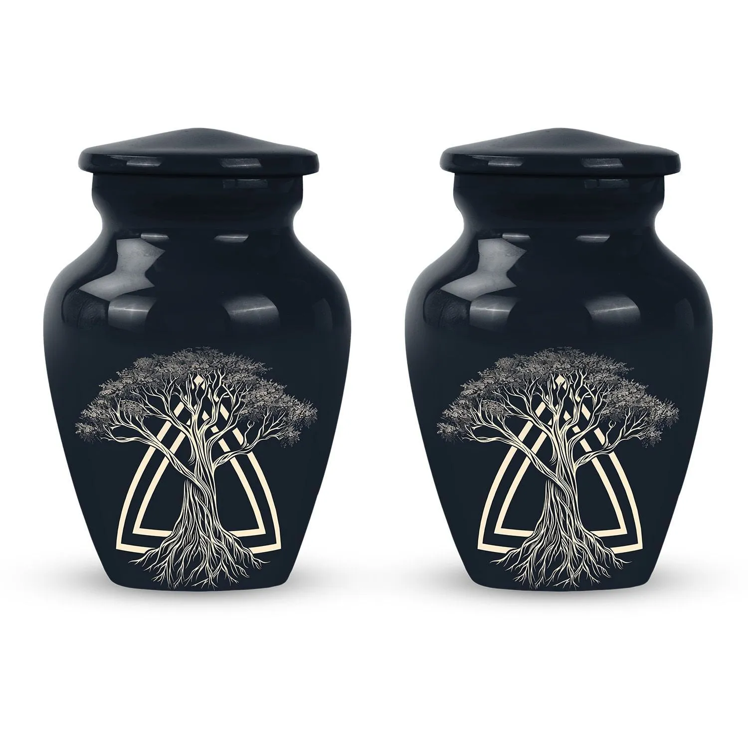 Catholic-Inspired Memorial Cremation Urn For Cremated Human Ashes