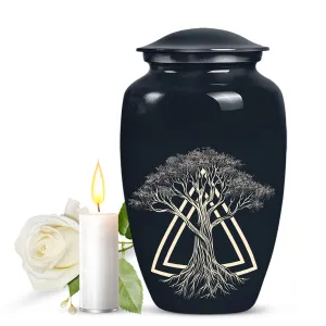 Catholic-Inspired Memorial Cremation Urn For Cremated Human Ashes