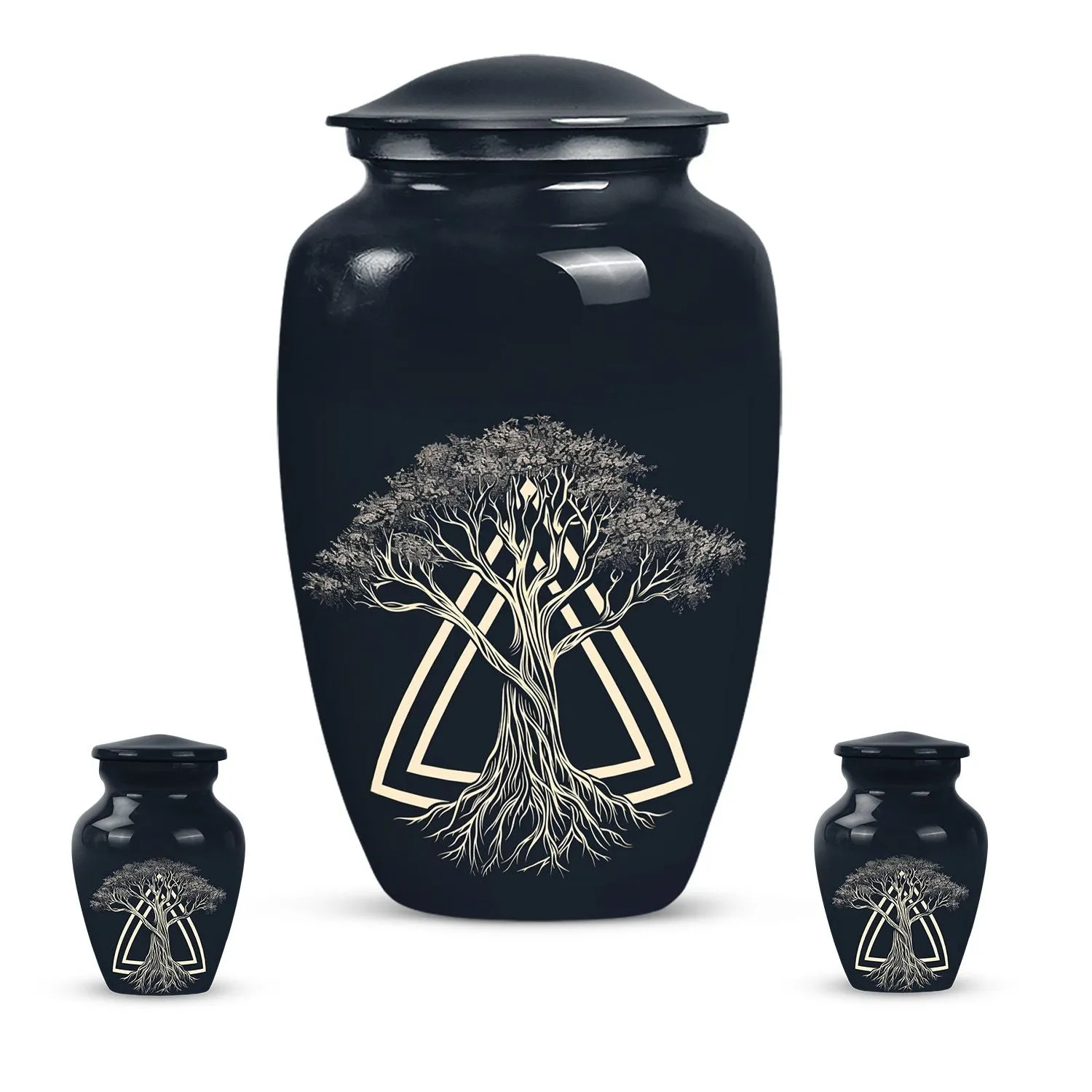Catholic-Inspired Memorial Cremation Urn For Cremated Human Ashes