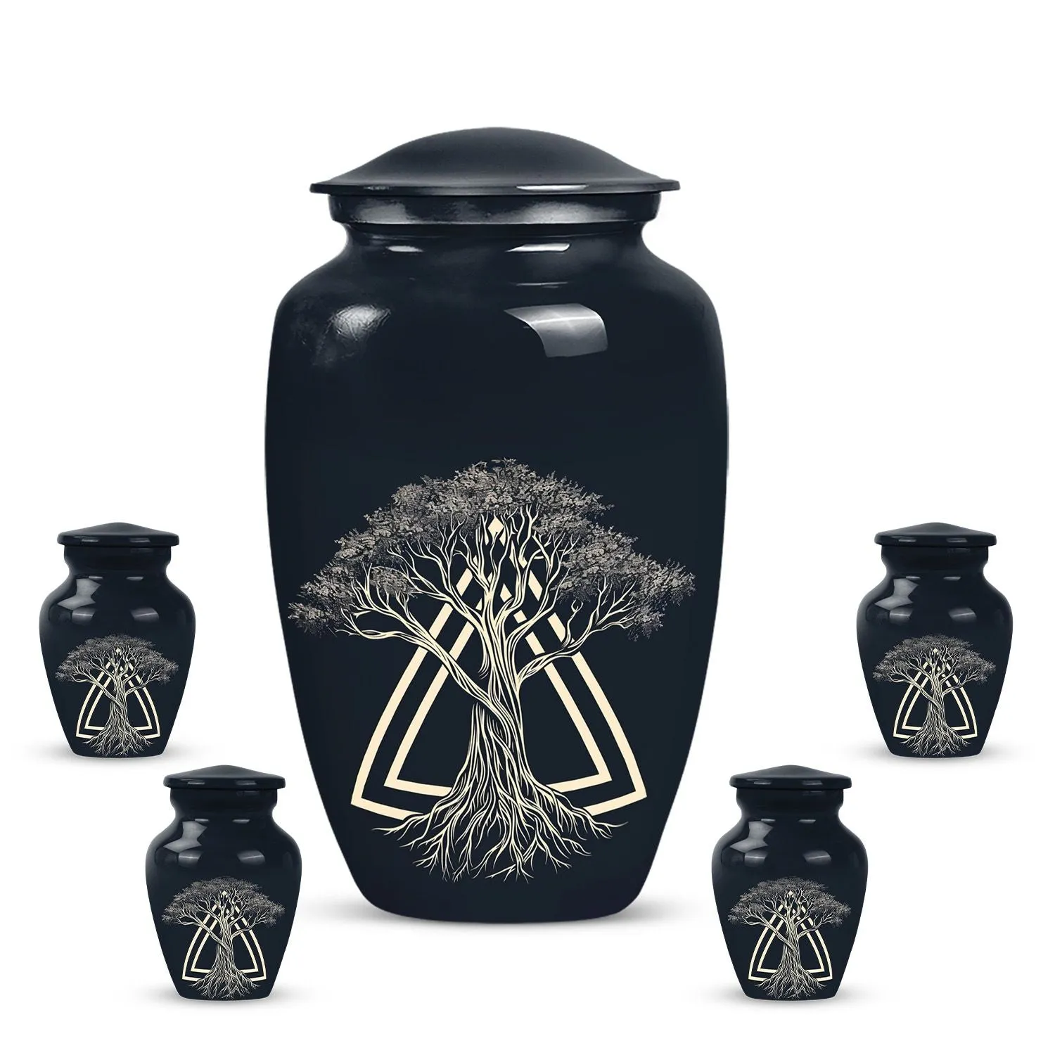 Catholic-Inspired Memorial Cremation Urn For Cremated Human Ashes