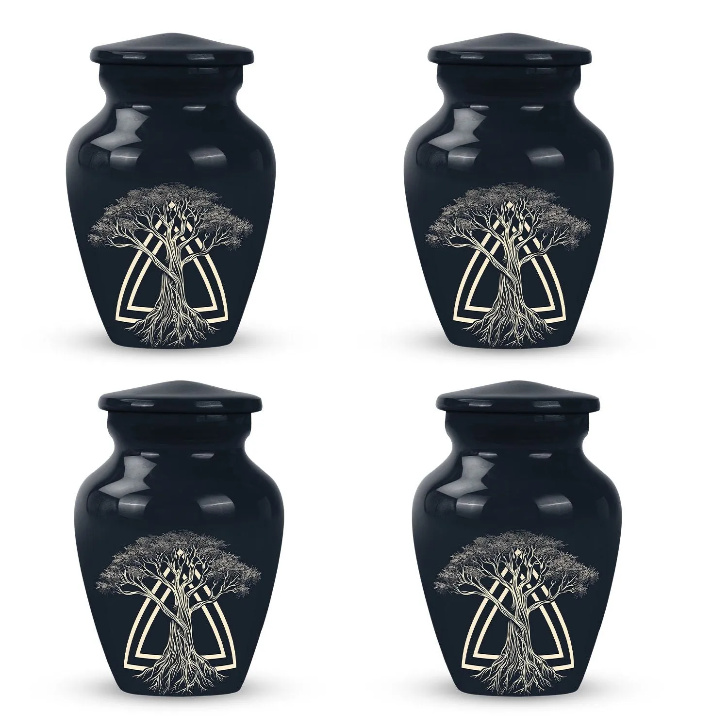 Catholic-Inspired Memorial Cremation Urn For Cremated Human Ashes