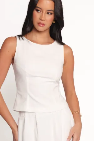 Chiaro Shell Top - White