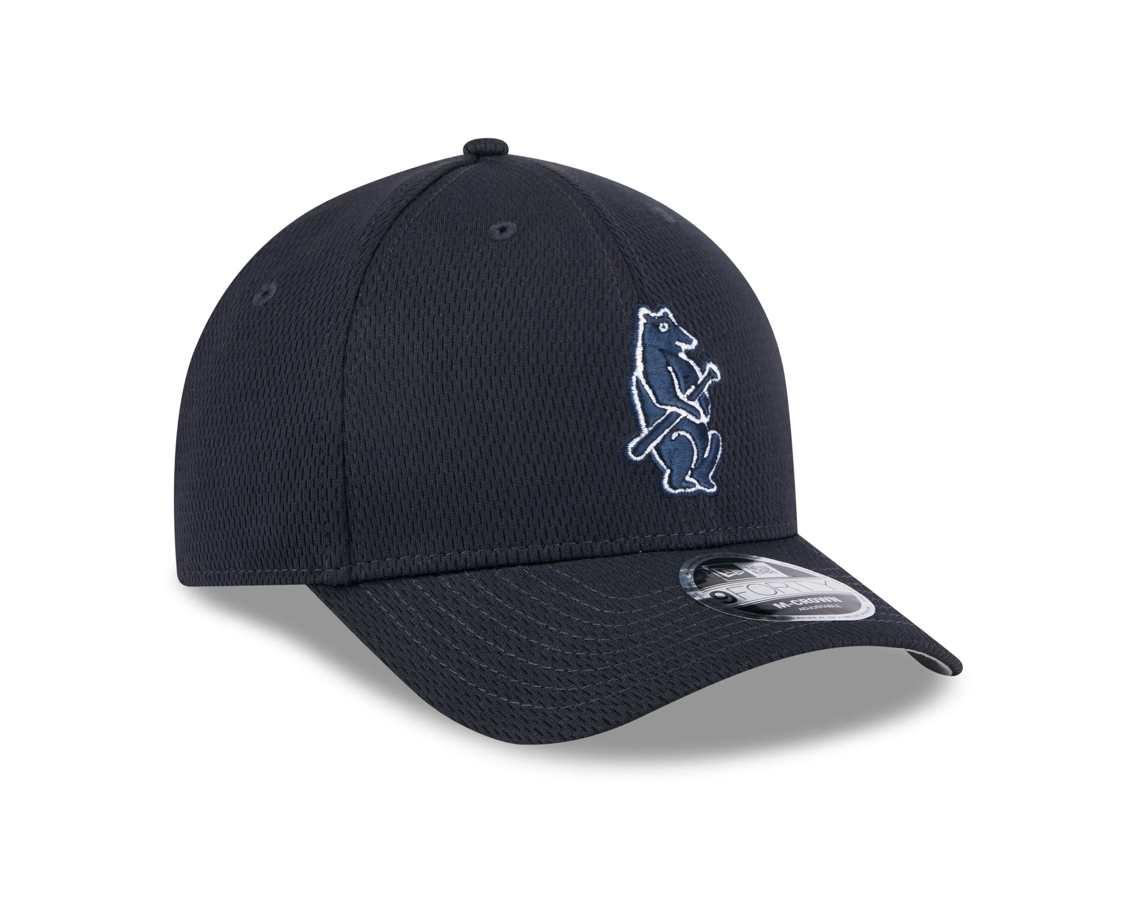 Chicago Cubs New Era Navy 2025 Clubhouse Walking Bear Alternate M-Crown 9FORTY Adjustable Hat