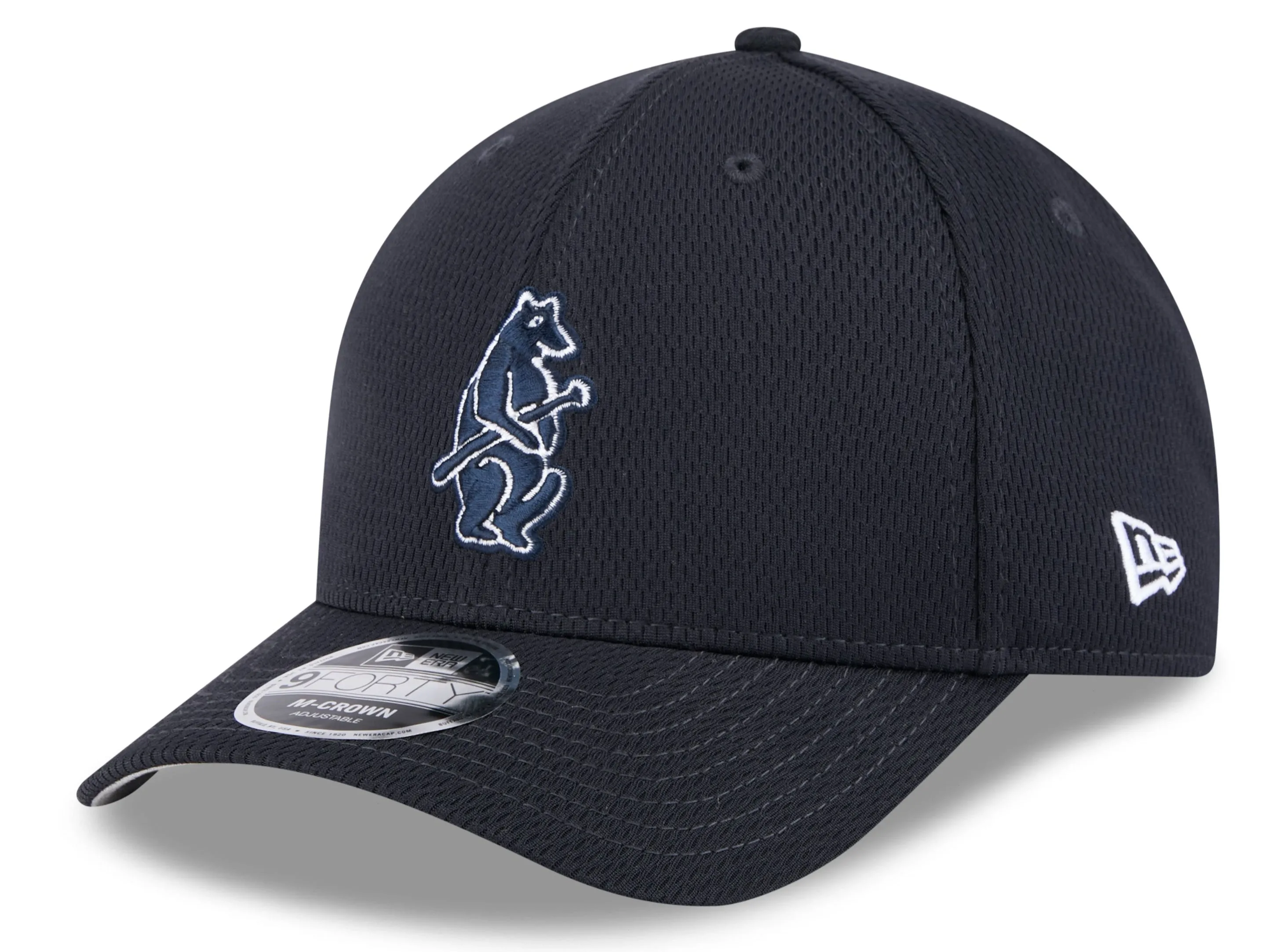 Chicago Cubs New Era Navy 2025 Clubhouse Walking Bear Alternate M-Crown 9FORTY Adjustable Hat