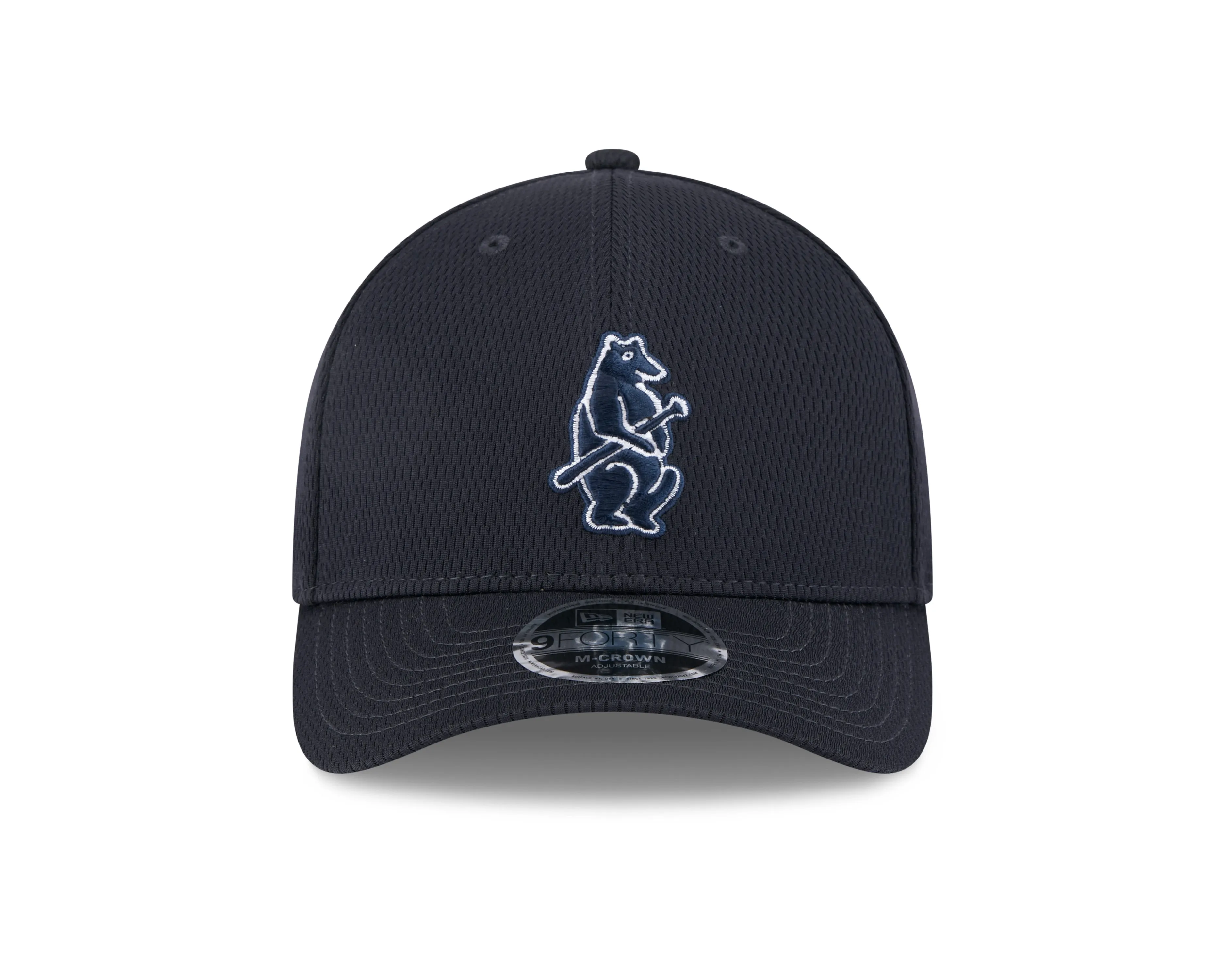 Chicago Cubs New Era Navy 2025 Clubhouse Walking Bear Alternate M-Crown 9FORTY Adjustable Hat