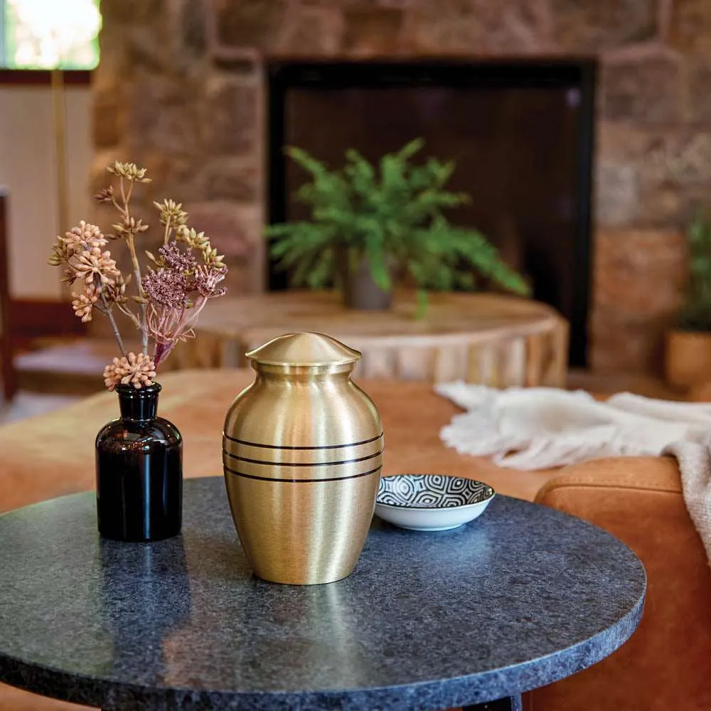 Classic Bronze Cremation Urn in Extra Small