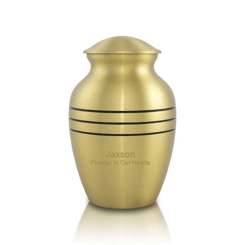 Classic Bronze Cremation Urn in Extra Small