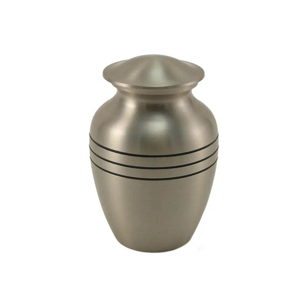 Classic Pewter Cremation Urn in Extra Small