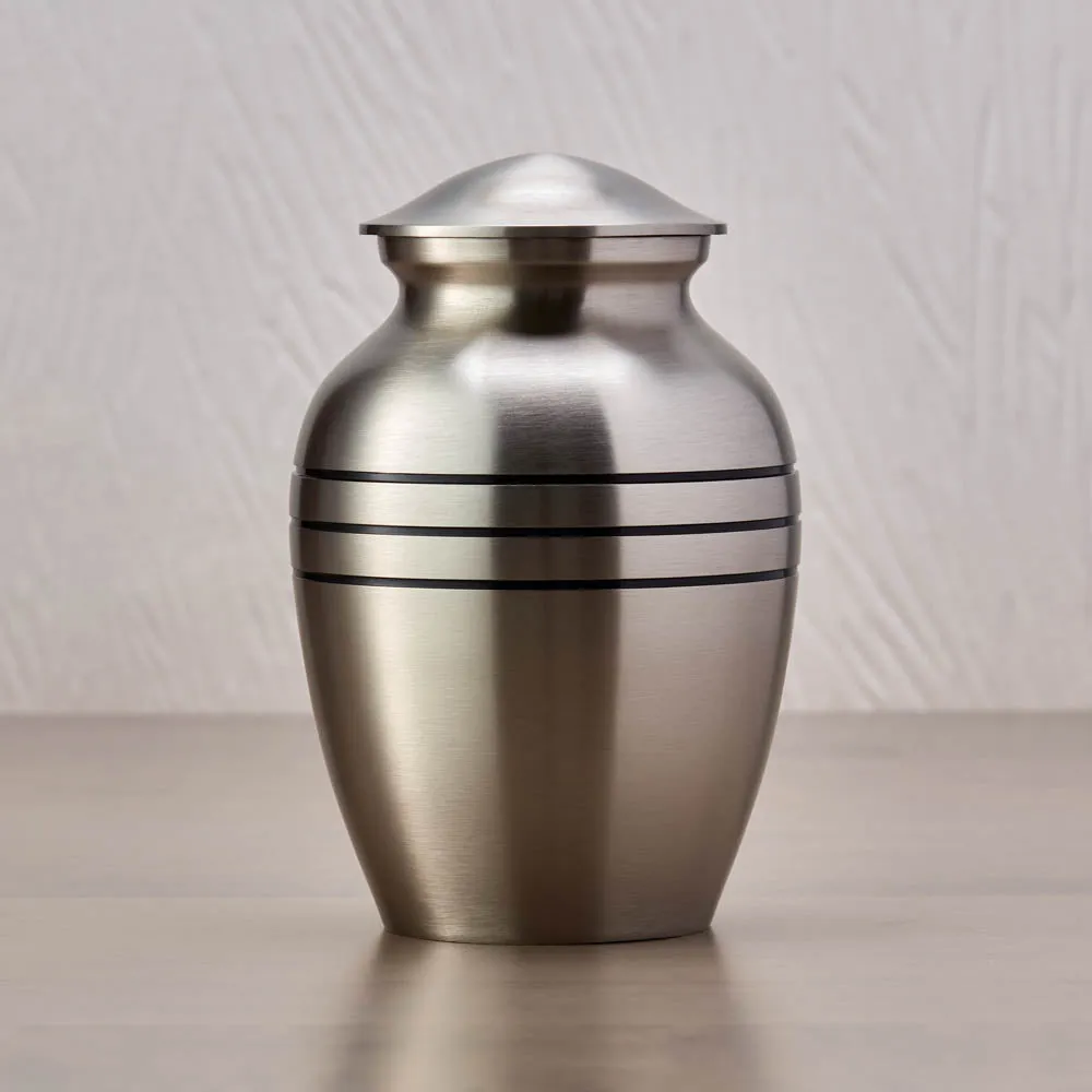 Classic Pewter Cremation Urn in Extra Small