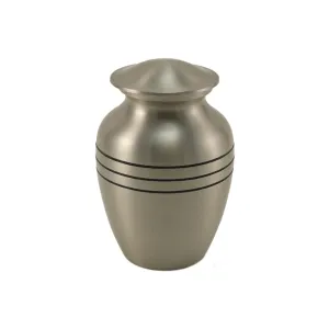 Classic Pewter Cremation Urn in Extra Small