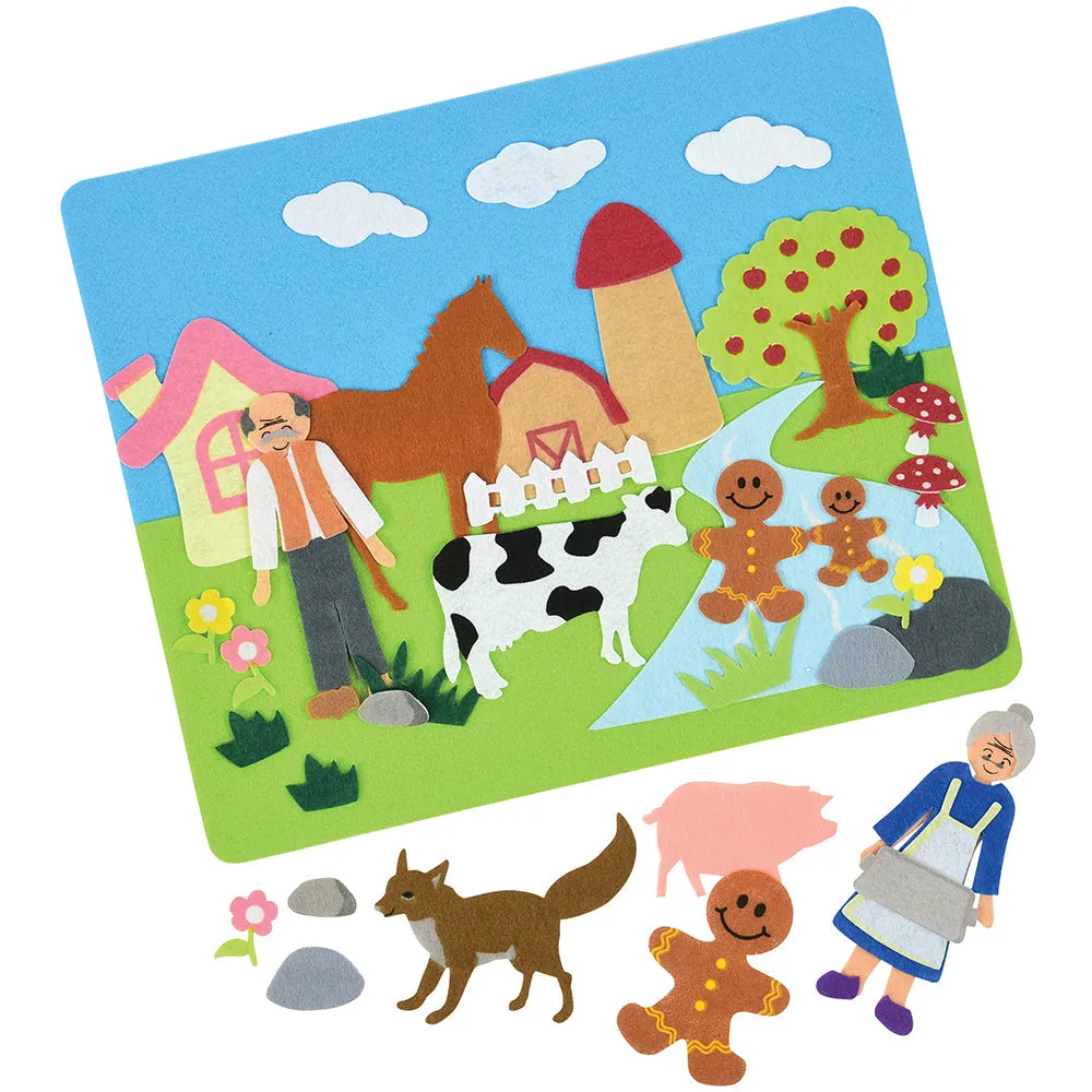 Classic Stories Flannel Board Set | Interactive Felt Storytelling with 5 Favorite Tales