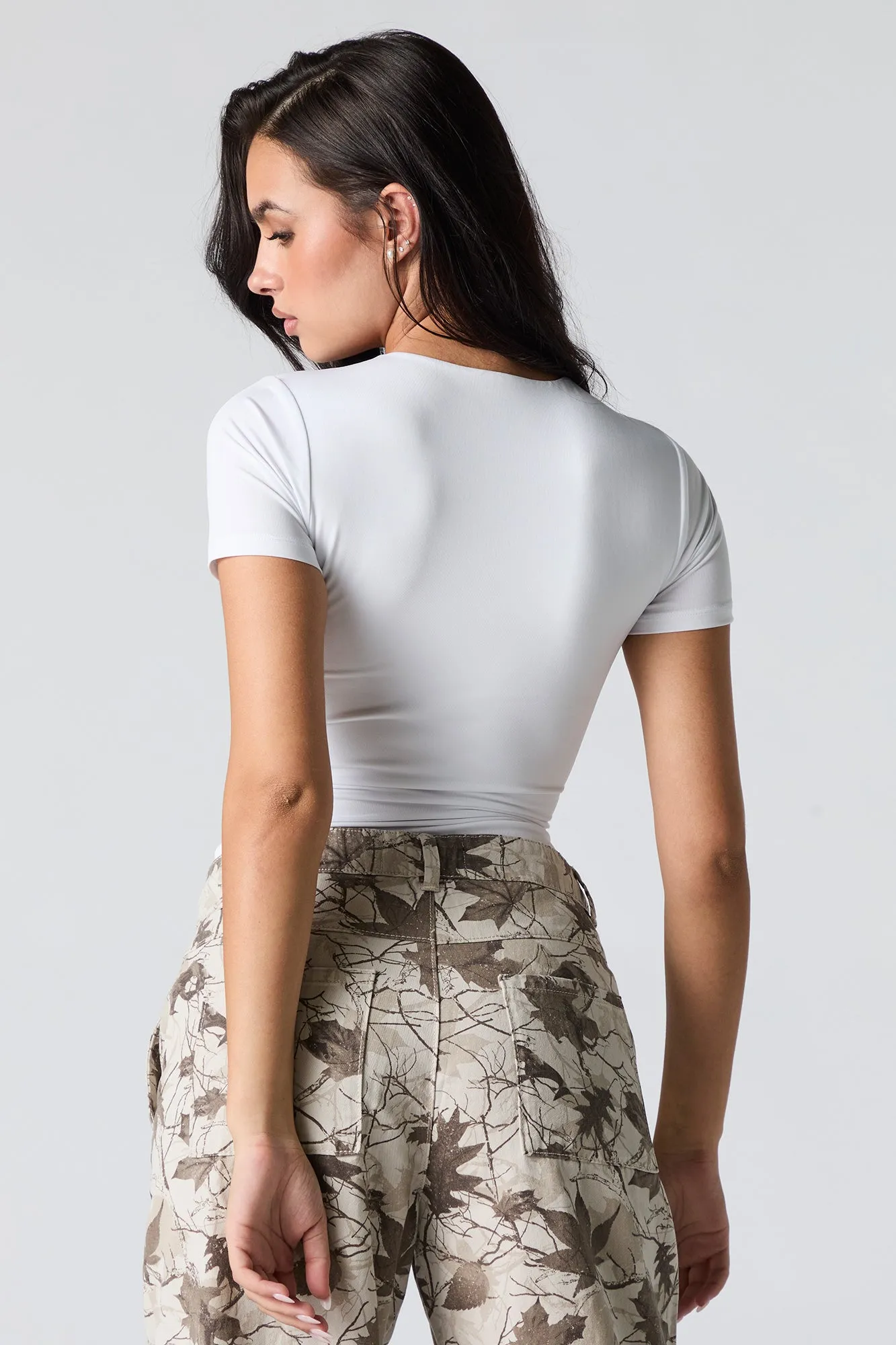 Contour Round Neck Short Sleeve Bodysuit