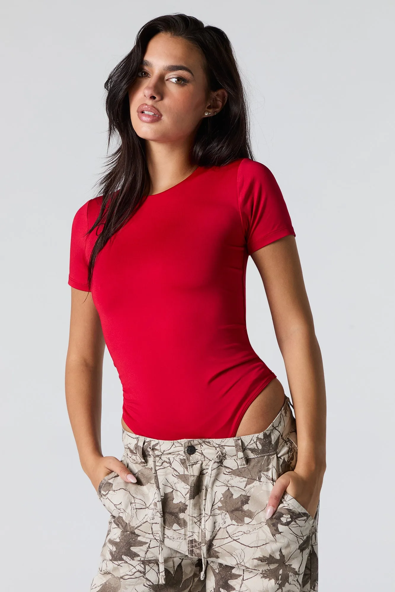 Contour Round Neck Short Sleeve Bodysuit
