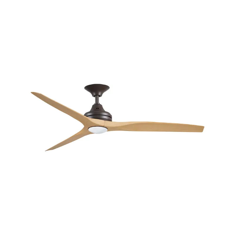 Contoured Blades Ceiling Fan with Bronze Motor | Spitfire AC | ThreeSixty
