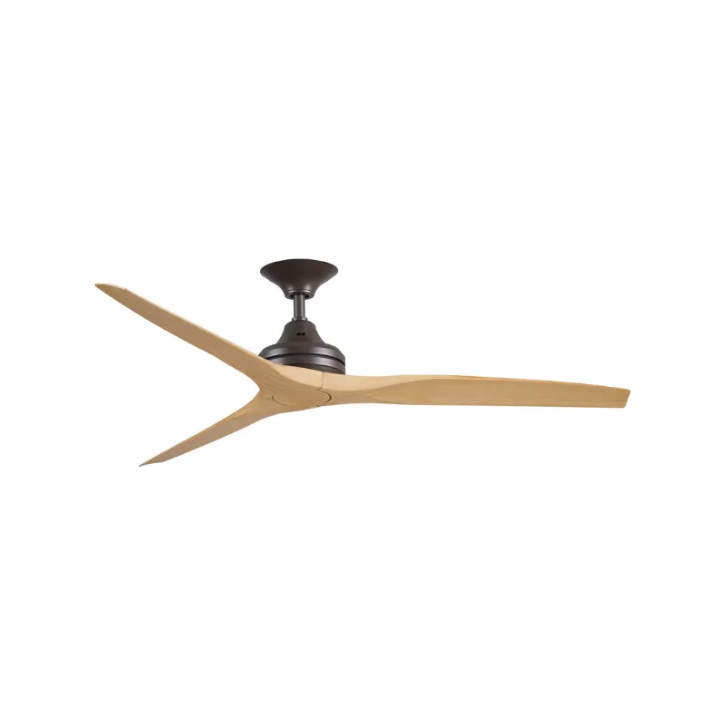 Contoured Blades Ceiling Fan with Bronze Motor | Spitfire AC | ThreeSixty