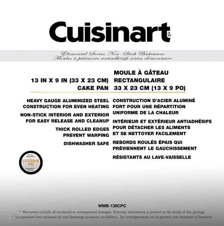 Cuisinart | 9" x 13" Rectangle Cake Pan