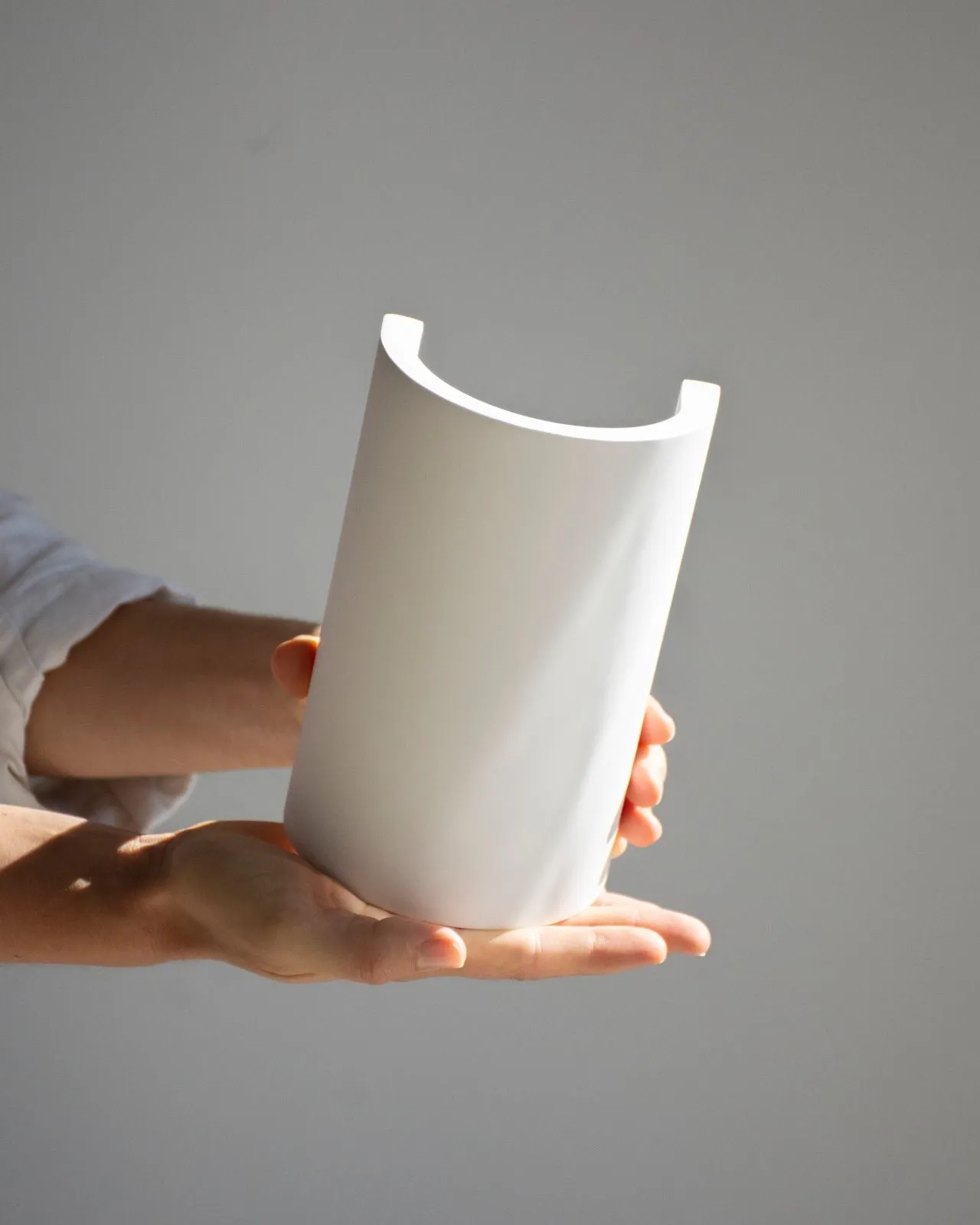 Curved Up Down Plaster Wall Light