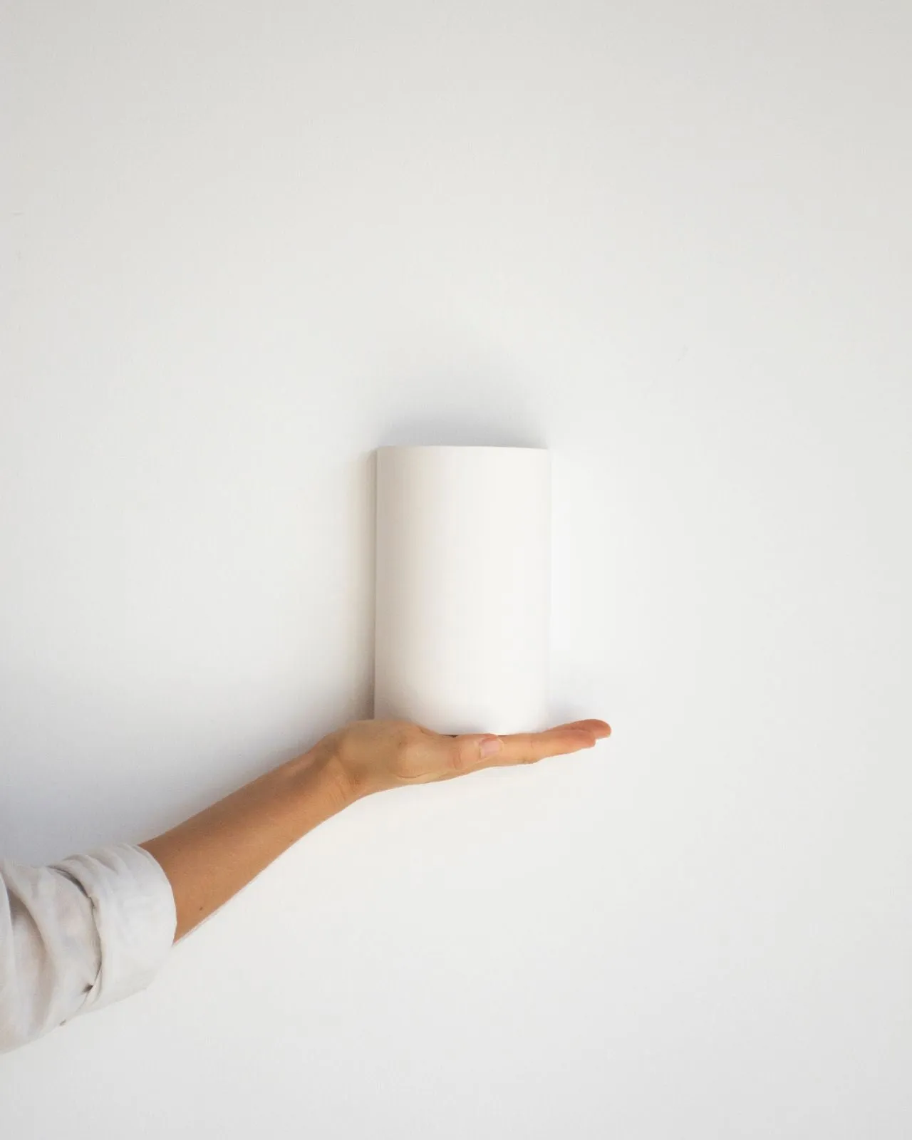 Curved Up Down Plaster Wall Light