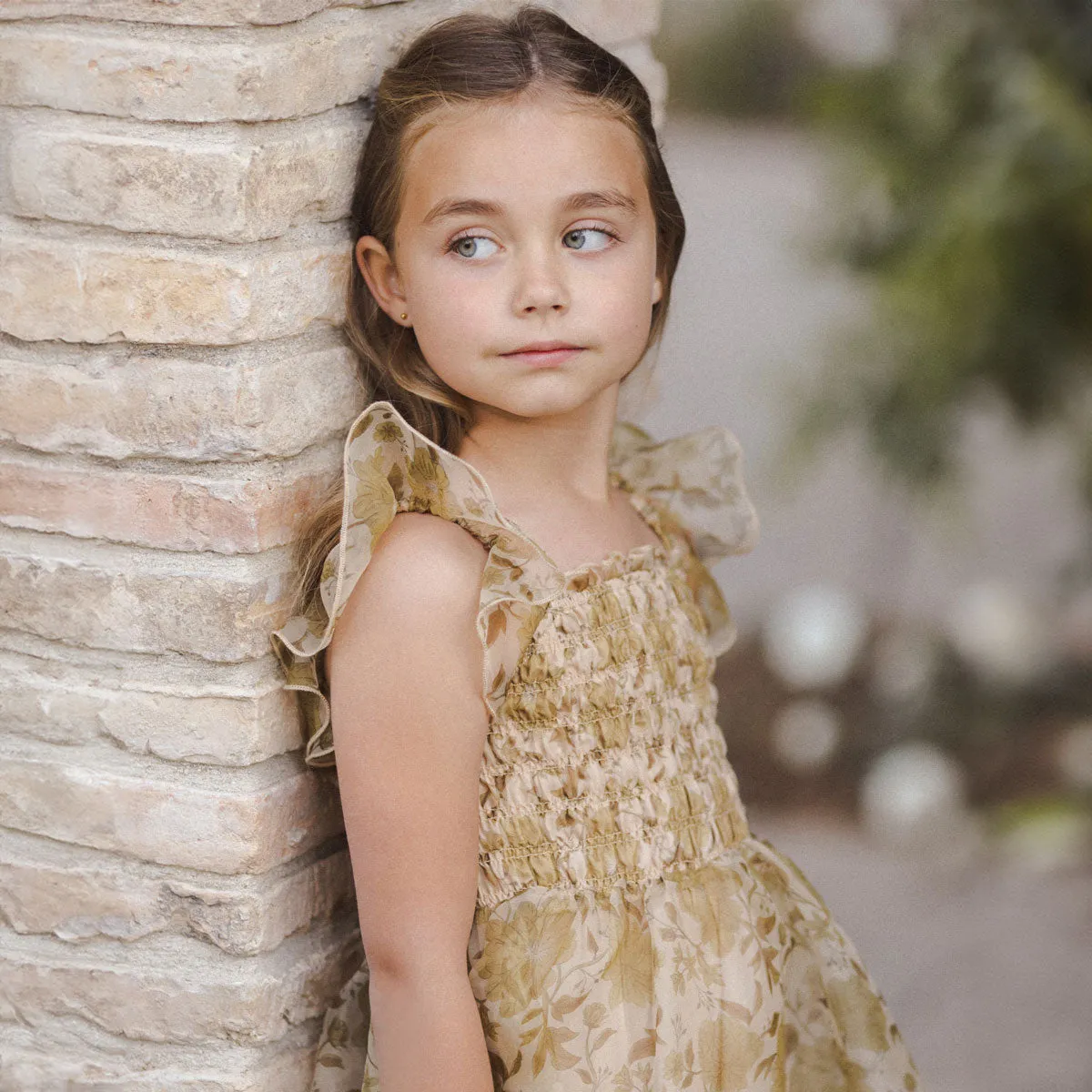 Dolly Dress - Golden Garden - Ecru - FINAL SALE