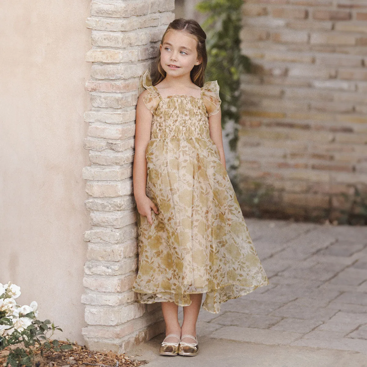 Dolly Dress - Golden Garden - Ecru - FINAL SALE