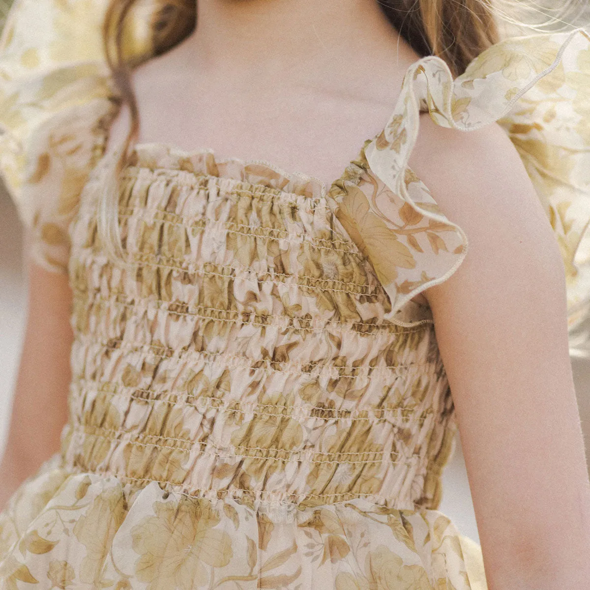 Dolly Dress - Golden Garden - Ecru - FINAL SALE