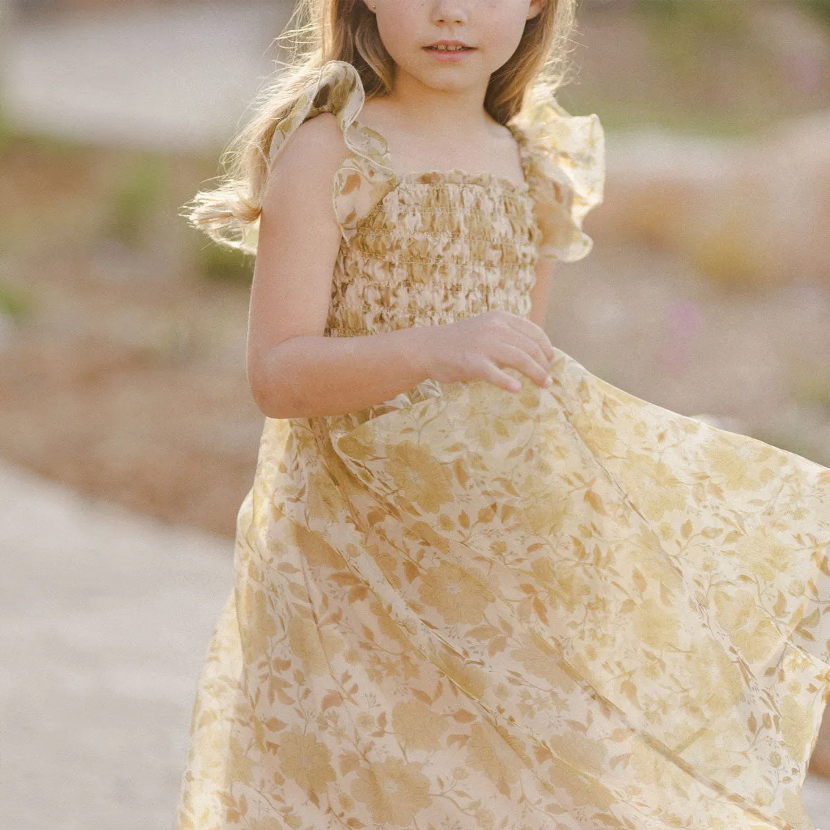 Dolly Dress - Golden Garden - Ecru - FINAL SALE
