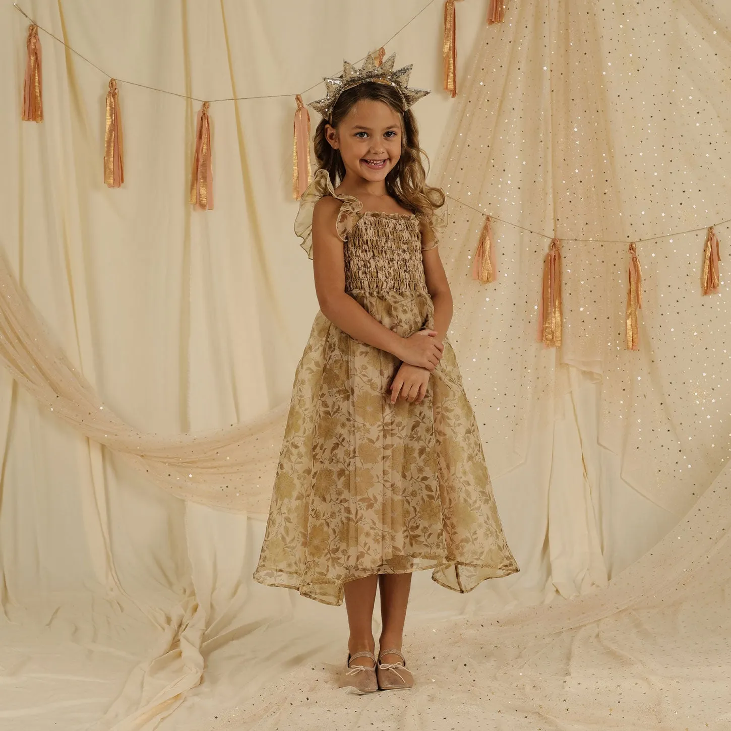 Dolly Dress - Golden Garden - Ecru - FINAL SALE