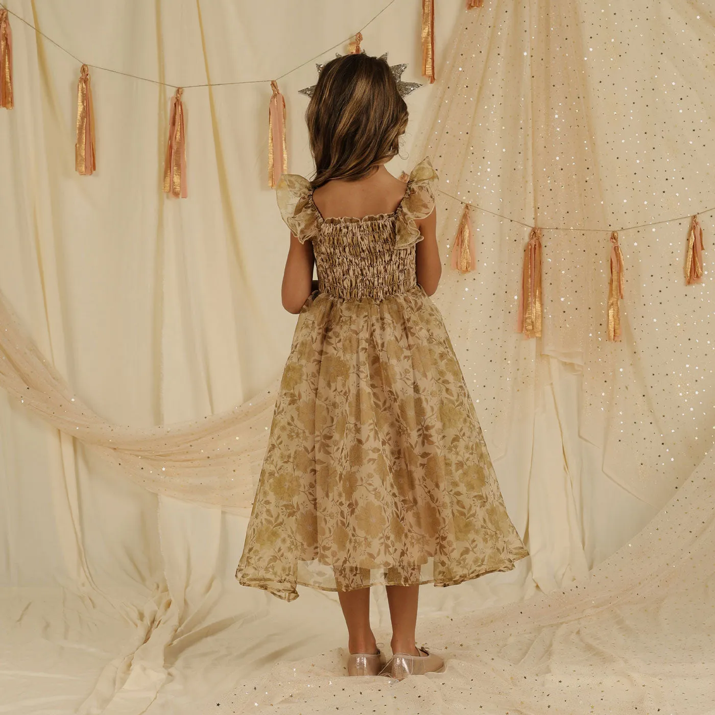 Dolly Dress - Golden Garden - Ecru - FINAL SALE