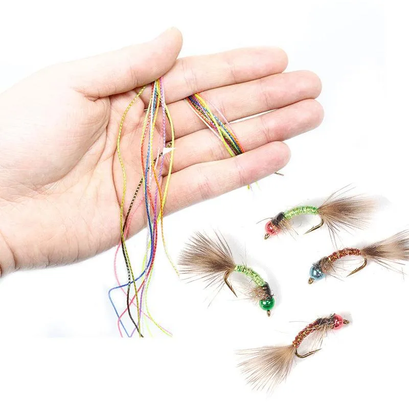 Dr.Fish 4M Crystal Flash Line Fly Tying Material (10 colors)