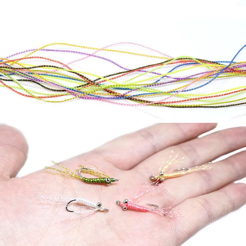 Dr.Fish 4M Crystal Flash Line Fly Tying Material (10 colors)