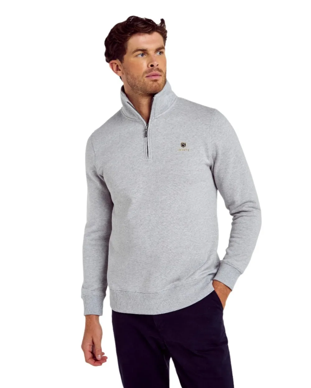 Dubarry Mens Boyce Zip Neck Sweater